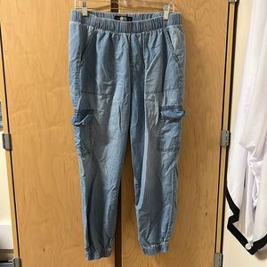Light Blue Large Rewash Joggers